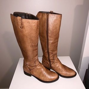 Steve Madden: Tall Distressed Leather Boots
